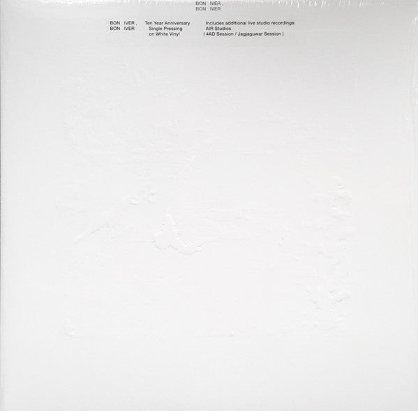 Bon Iver - S/T 2LP (10th Anniversary Edition, White Vinyl, Embossed Cover) ( VINYL )