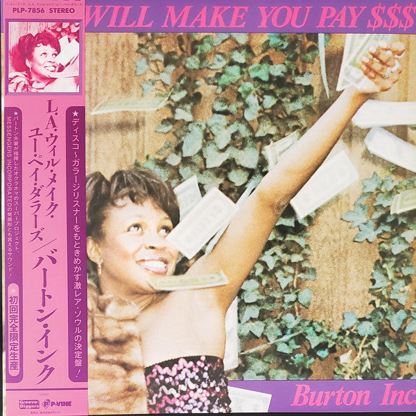 Burton Inc. - L.A. Will Make You Pay $$$ LP (P-Vine Reissue w/OBI Strip) ( VINYL )