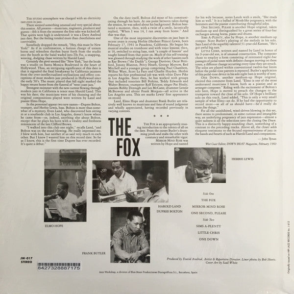 Harold Land Quintet - The Fox LP ( VINYL )