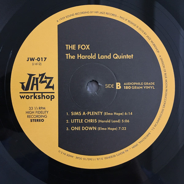 Harold Land Quintet - The Fox LP ( VINYL )