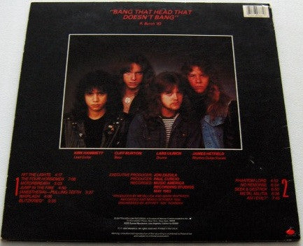 Metallica - Kill 'Em All LP (Used Vinyl, 1988 Reissue) ( VINYL )