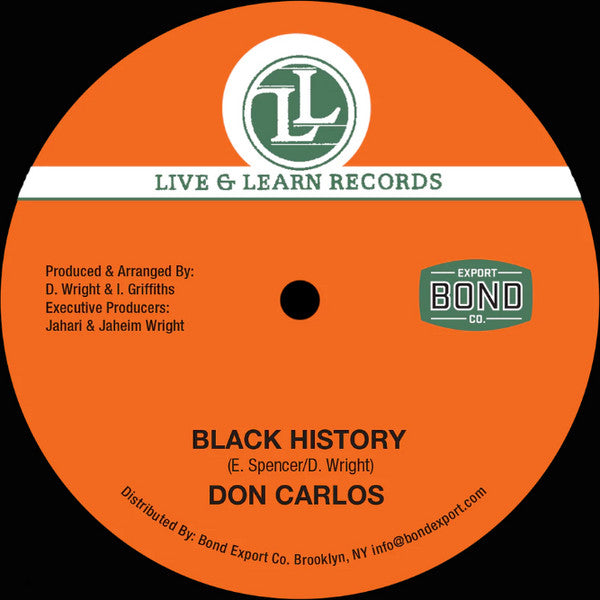 Don Carlos & Junior Reid – Black History b/w Woman Change Your Ways 12" ( VINYL )