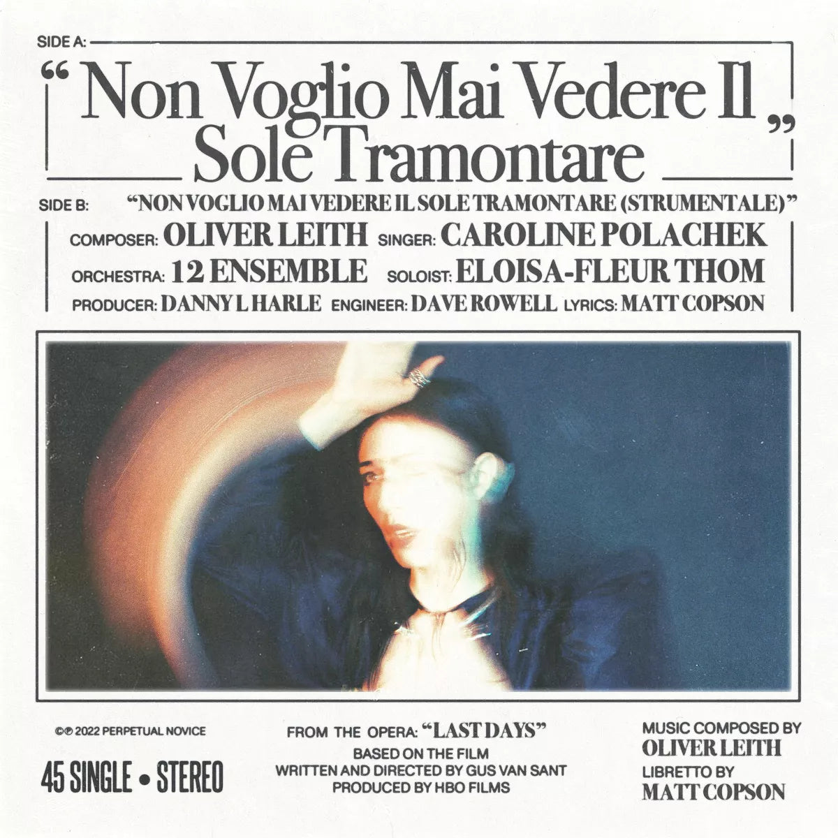 Caroline Polachek - Non Voglio Mai Vedere 7" ( VINYL )