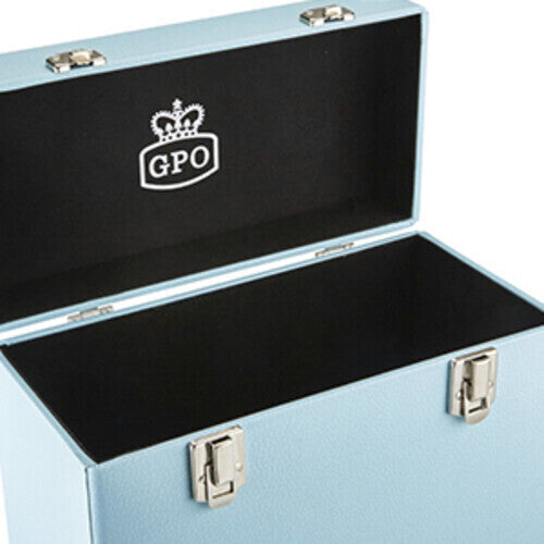 GPO Retro SWB18BLU 12" Vinyl Record Case 35 Count Capacity with Removable Lid - Blue ( VINYL )