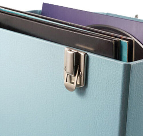 GPO Retro SWB18BLU 12" Vinyl Record Case 35 Count Capacity with Removable Lid - Blue ( VINYL )