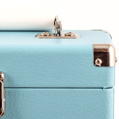 GPO Retro SWB18BLU 12" Vinyl Record Case 35 Count Capacity with Removable Lid - Blue ( VINYL )