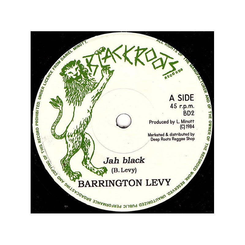 Barrington Levy - Jah Black b/w Darbaz Band 7" ( VINYL )
