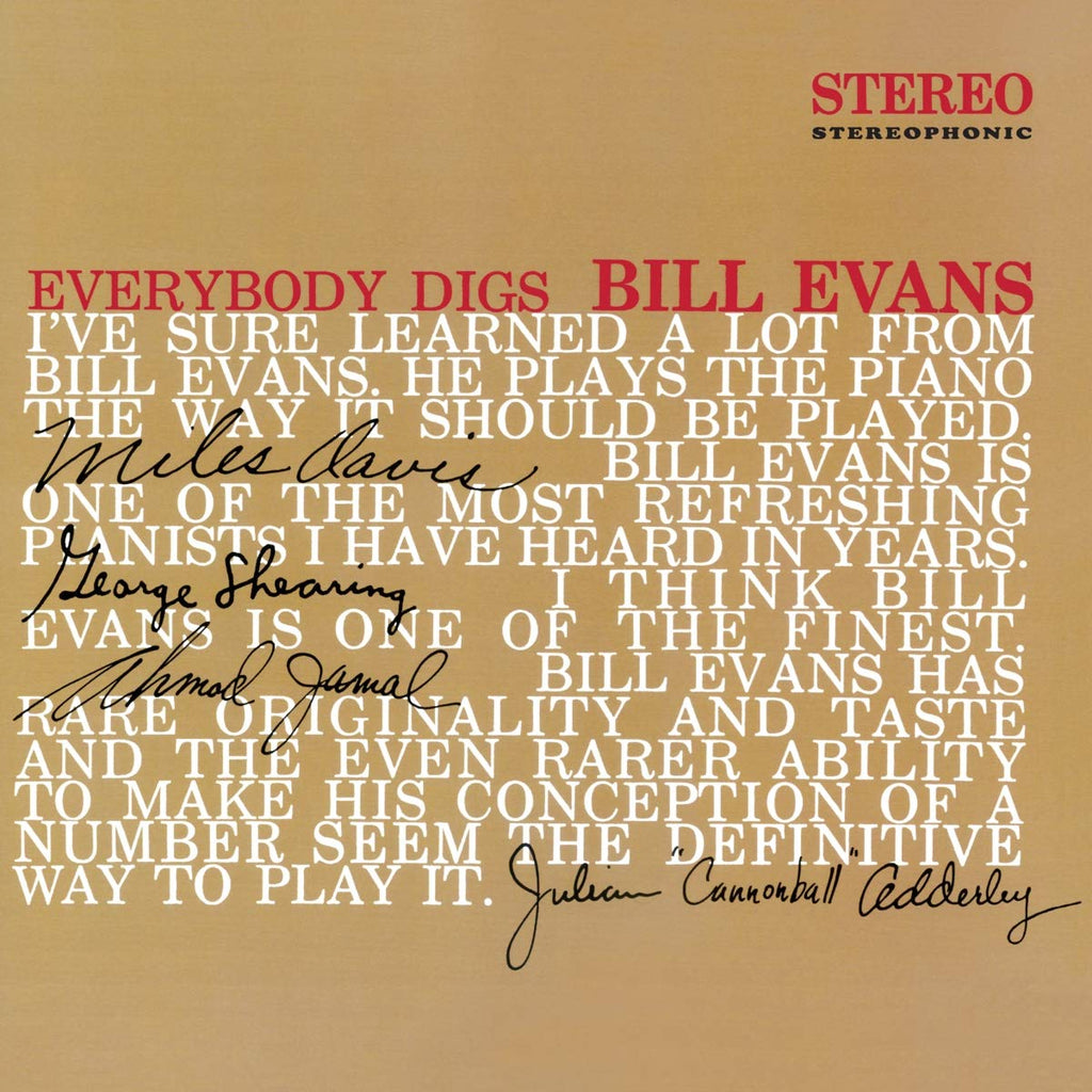 Bill Evans - Everybody Digs Bill Evans LP (180g, Red Vinyl) ( VINYL )