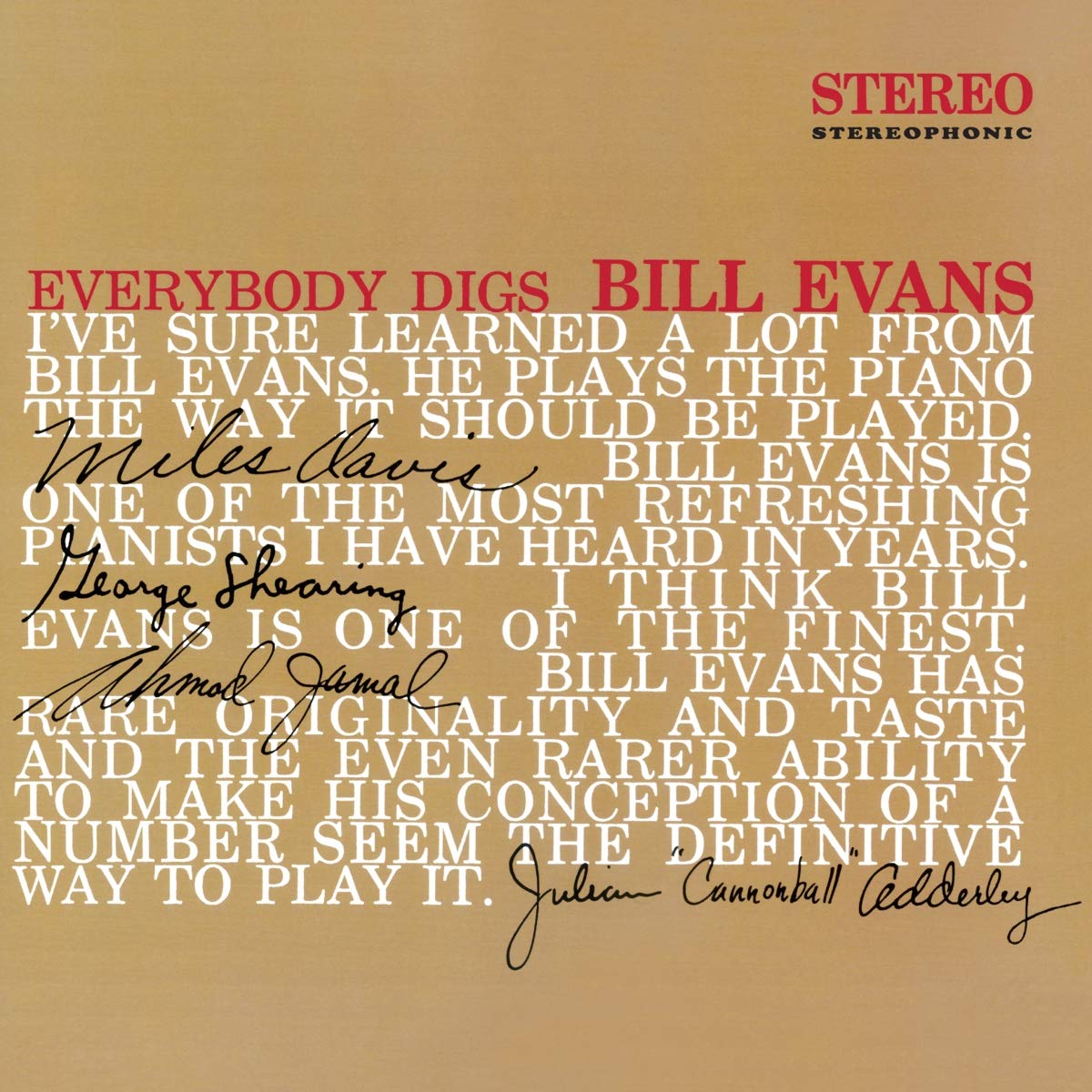 Bill Evans - Everybody Digs Bill Evans LP (180g, Red Vinyl) ( VINYL )