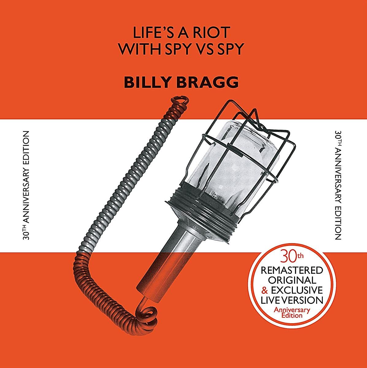 Billy Bragg – Life's A Riot With Spy Vs Spy LP (RSD Exclusive 2022, 30th Anniversary Edition, Orange Vinyl) ( VINYL )