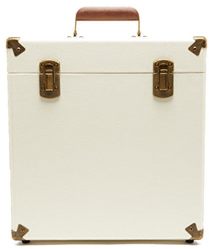 GPO Retro SWB18CT 12" Vinyl Record Case 35 Cnt Capacity Removable Lid - Cream / Tan ( VINYL )