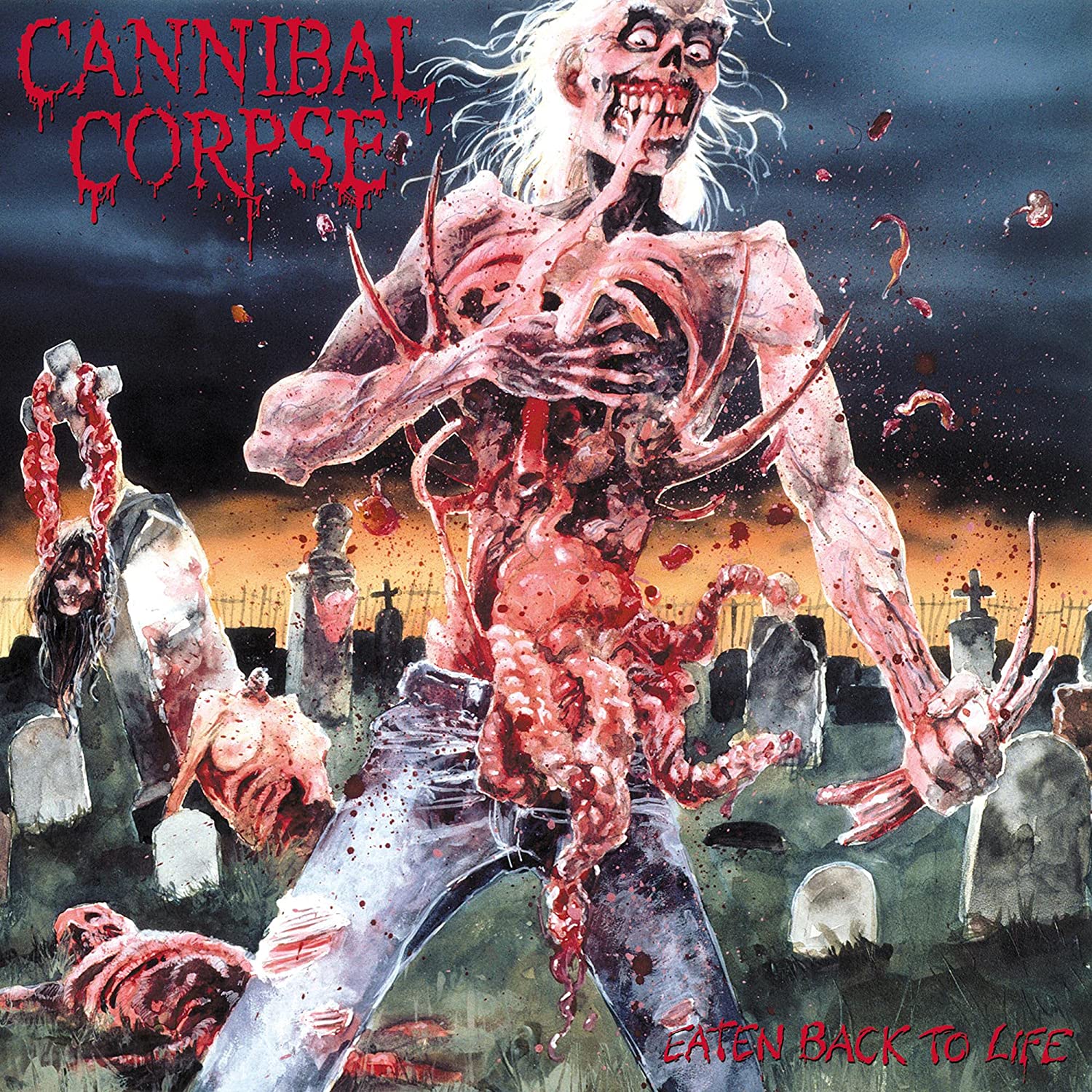 Cannibal Corpse - Eaten Back To Life LP (Red Swirl Vinyl) ( VINYL )