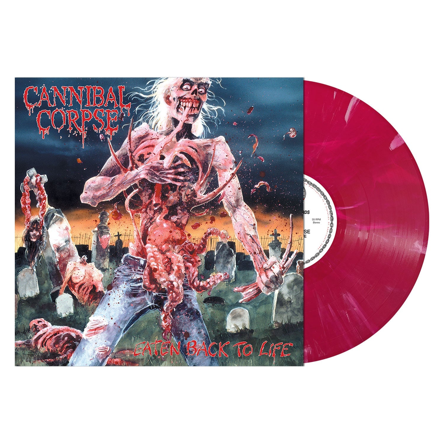 Cannibal Corpse - Eaten Back To Life LP (Red Swirl Vinyl) ( VINYL )