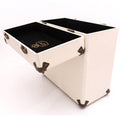 GPO Retro SWB18CT 12" Vinyl Record Case 35 Cnt Capacity Removable Lid - Cream / Tan ( VINYL )