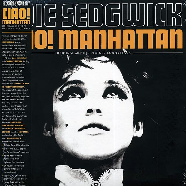 Edie Sedgwick- Ciao! Manhattan LP (RSD 2017 Edition, Limited to 2000, 'Angel Shock' Vinyl, 20-pg Booklet, OBI Strip) ( VINYL )
