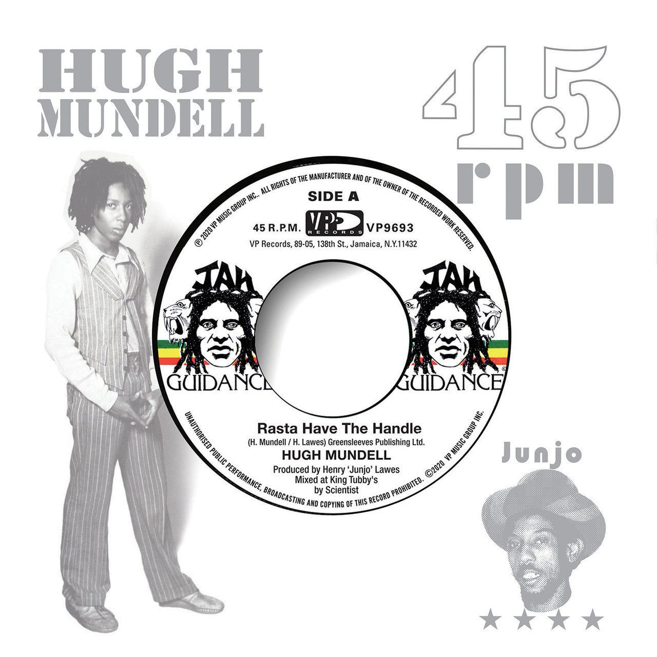 Hugh Mundell - Rasta Hold The Handle b/w Dangerous Match Two 7" ( VINYL )