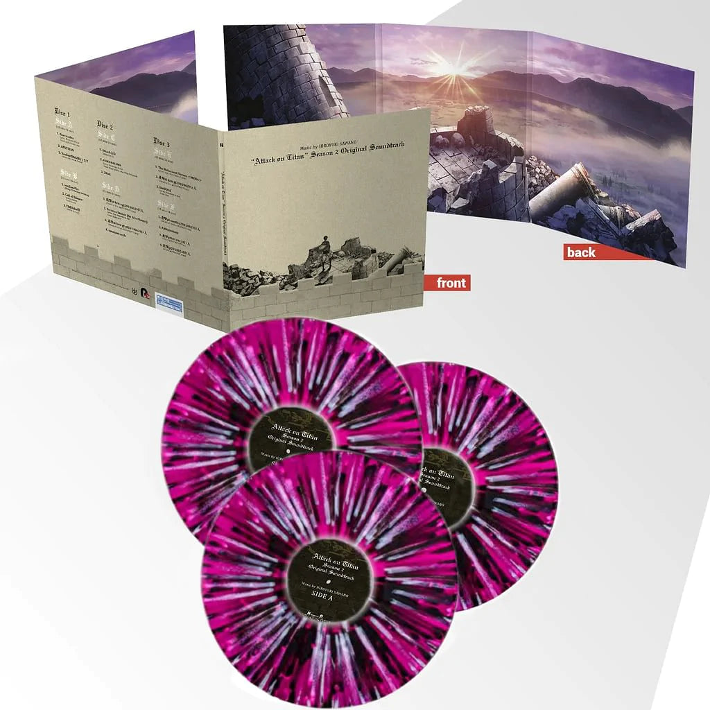 Hiroyuki Sawano – Attack On Titan Season 2 Original Soundtrack 3LP (Colored Vinyl, 180g, Gatefold) ( VINYL )