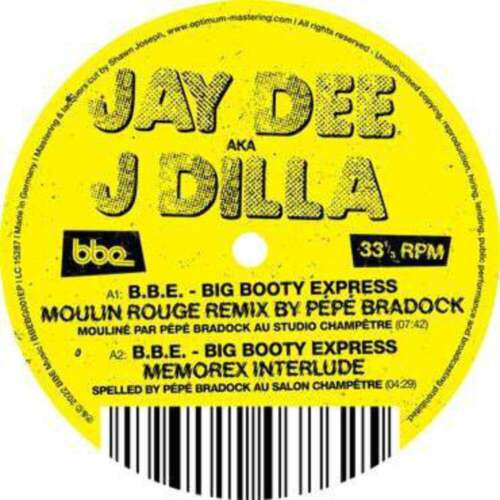 J Dilla - B.B.E. 12" ( VINYL )