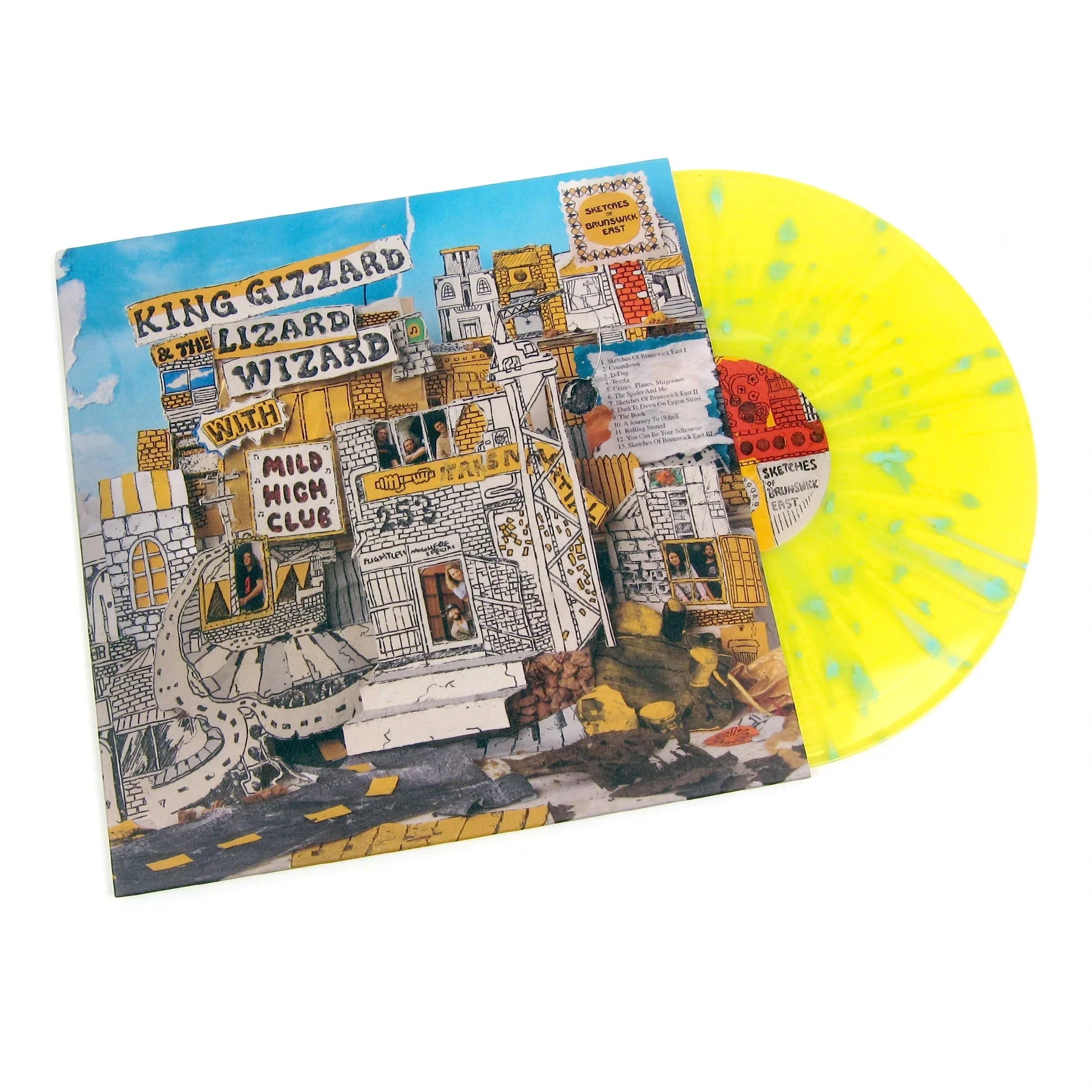 King Gizzard & The Lizard Wizard With Mild High Club - Sketches Of Brunswick East LP (Yellow & Blue Splatter Vinyl) ( VINYL )