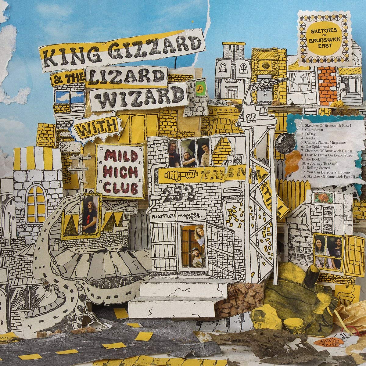 King Gizzard & The Lizard Wizard With Mild High Club - Sketches Of Brunswick East LP (Yellow & Blue Splatter Vinyl) ( VINYL )