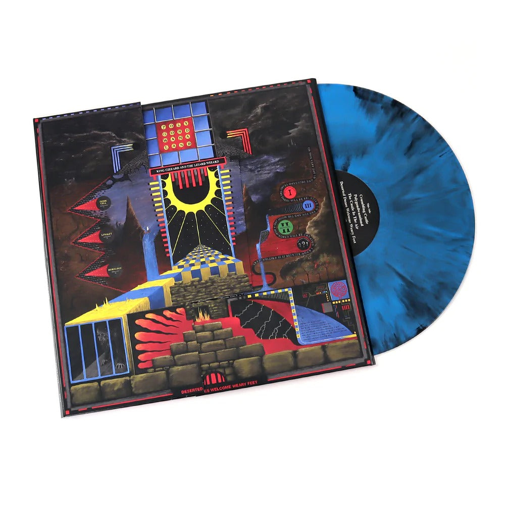 King Gizzard & The Lizard Wizard - Polygondwanaland LP (Blue Galaxy Vinyl, Die-Cut Gatefold) ( VINYL )