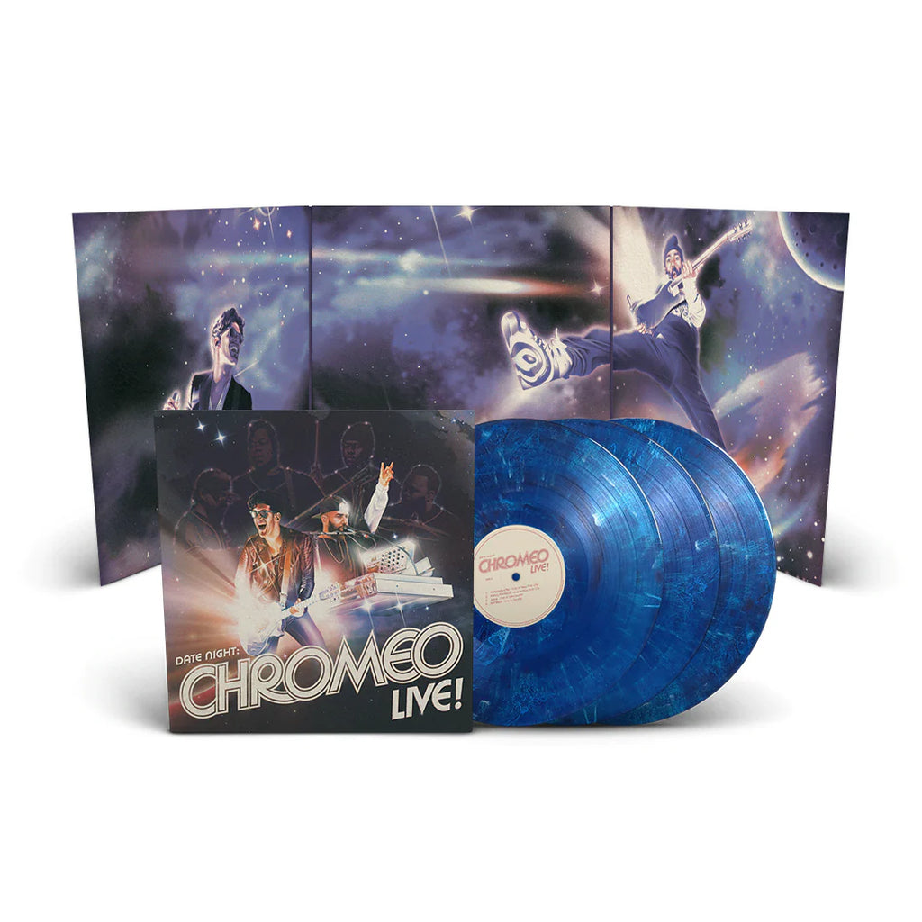 Chromeo – Date Night: Chromeo Live! 3LP (Blue Vinyl, 140g, Tri-fold Sleeve) ( VINYL )