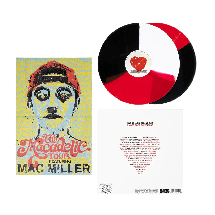 Mac Miller - Macadelic 2LP (10th Anniversary Edition, Tricolor, Embossed Cover, Poster) ( VINYL )