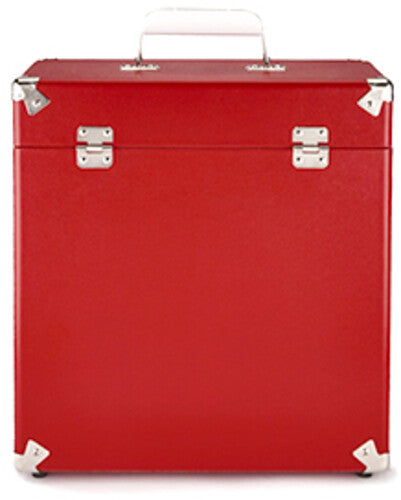 GPO Retro SWB18RED 12" Vinyl Record Case 35 Count Capacity with Removable Lid - Red ( VINYL )
