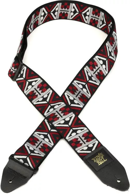 Ernie Ball - Primal Red Jacquard Guitar Strap ( VINYL )