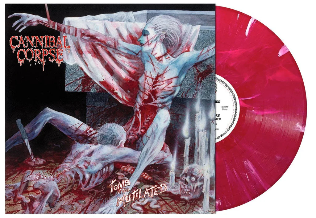 Cannibal Corpse – Tomb Of The Mutilated LP (Red & White Swirl Vinyl) ( VINYL )
