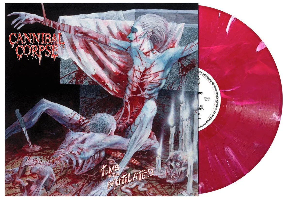 Cannibal Corpse – Tomb Of The Mutilated LP (Red & White Swirl Vinyl) ( VINYL )