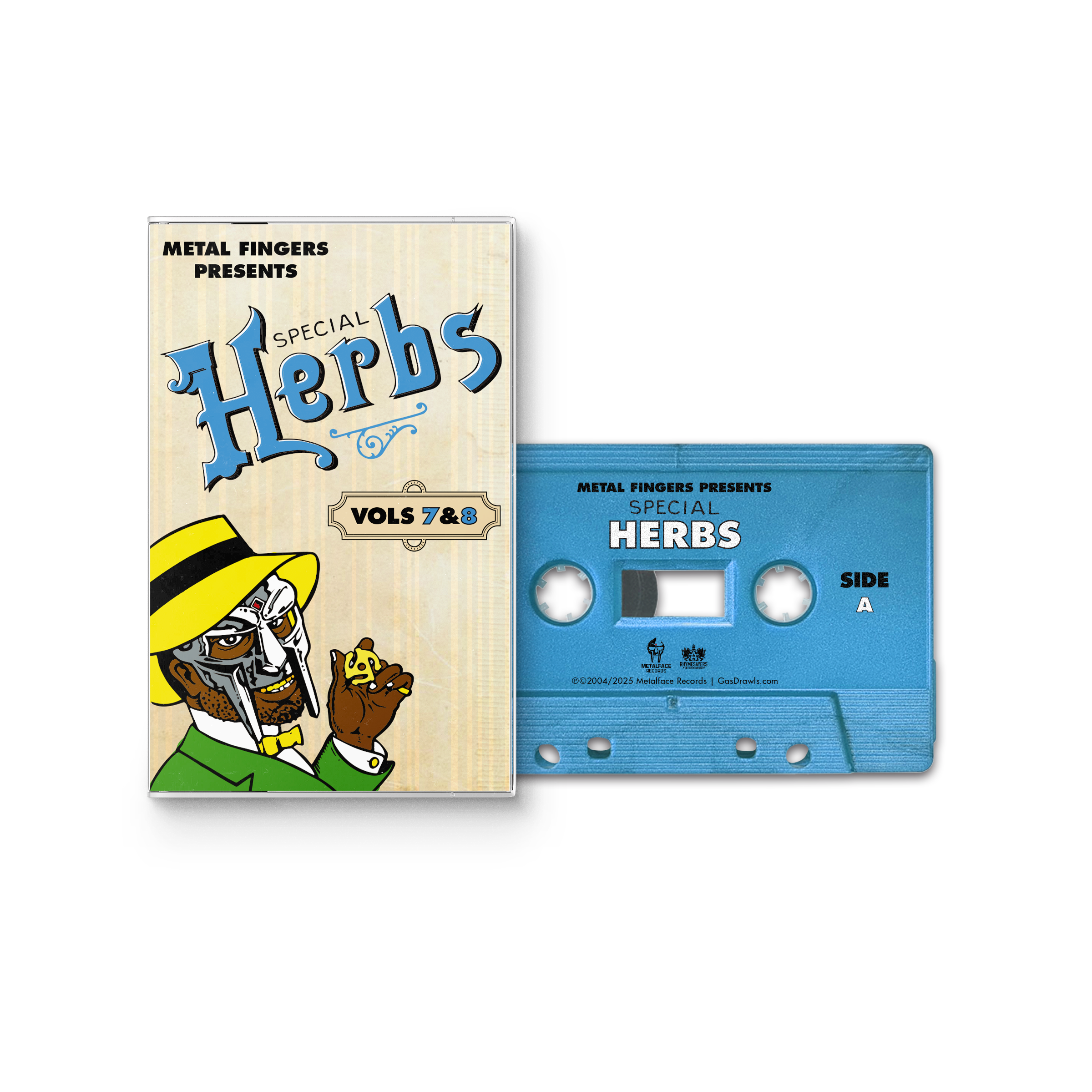 MF DOOM - Metal Fingers Presents: Special Herbs Vol. 7 & 8 CASSETTE (Sky Blue) ( VINYL )