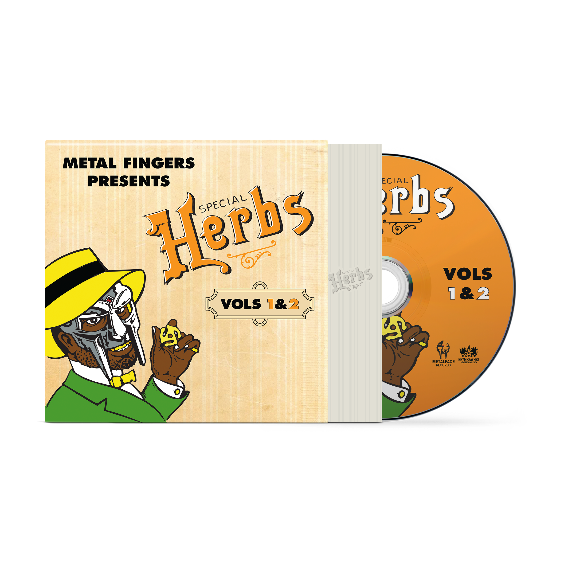 MF DOOM - Metal Fingers Presents: Special Herbs Vol. 1 & 2 CD (Mustard Yellow) ( VINYL )