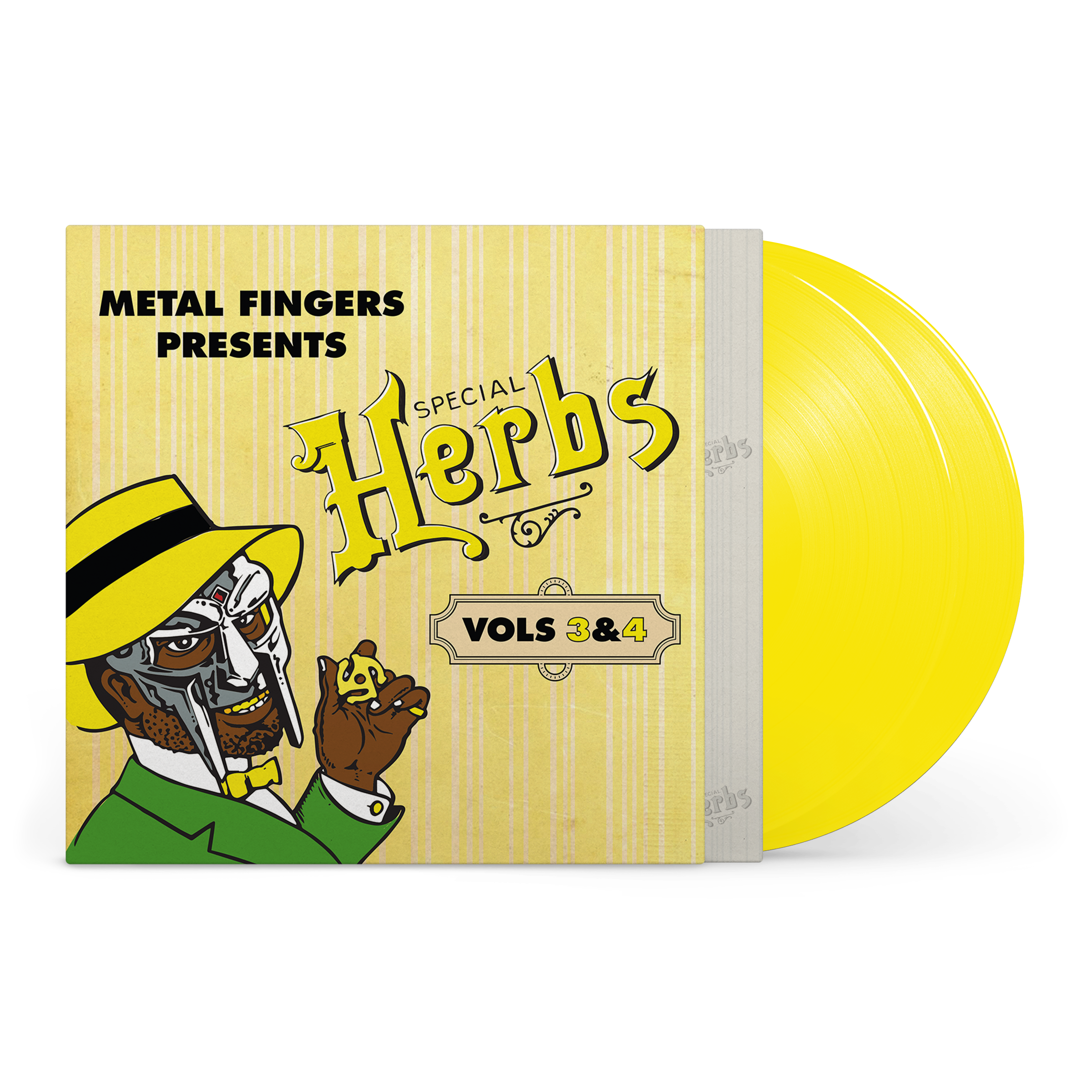 MF DOOM - Metal Fingers Presents: Special Herbs Vol. 3 & 4 2LP (Lemon Yellow Colored Vinyl) ( VINYL )