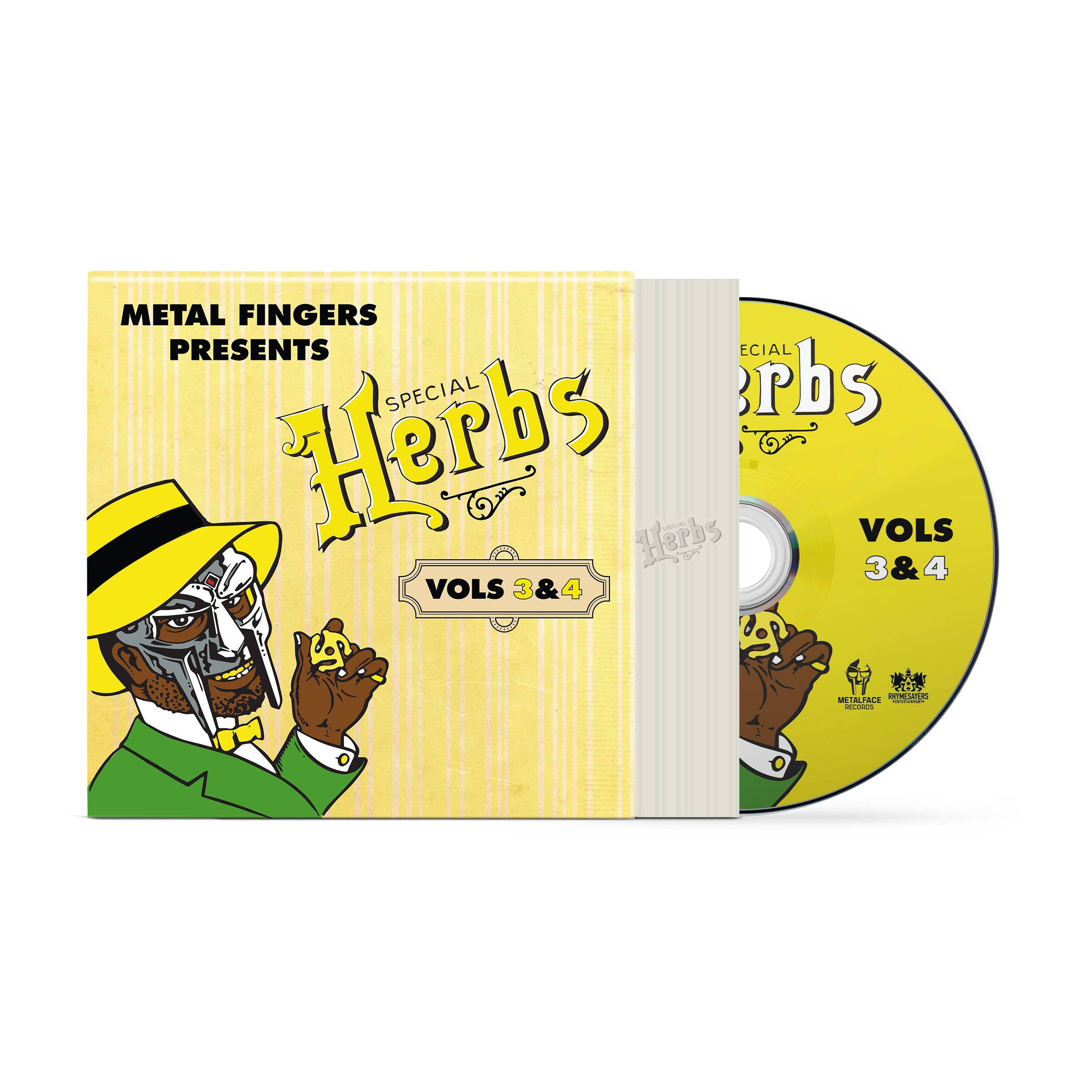 MF DOOM - Metal Fingers Presents: Special Herbs Vol. 3 & 4 CD (Lemon Yellow) ( VINYL )