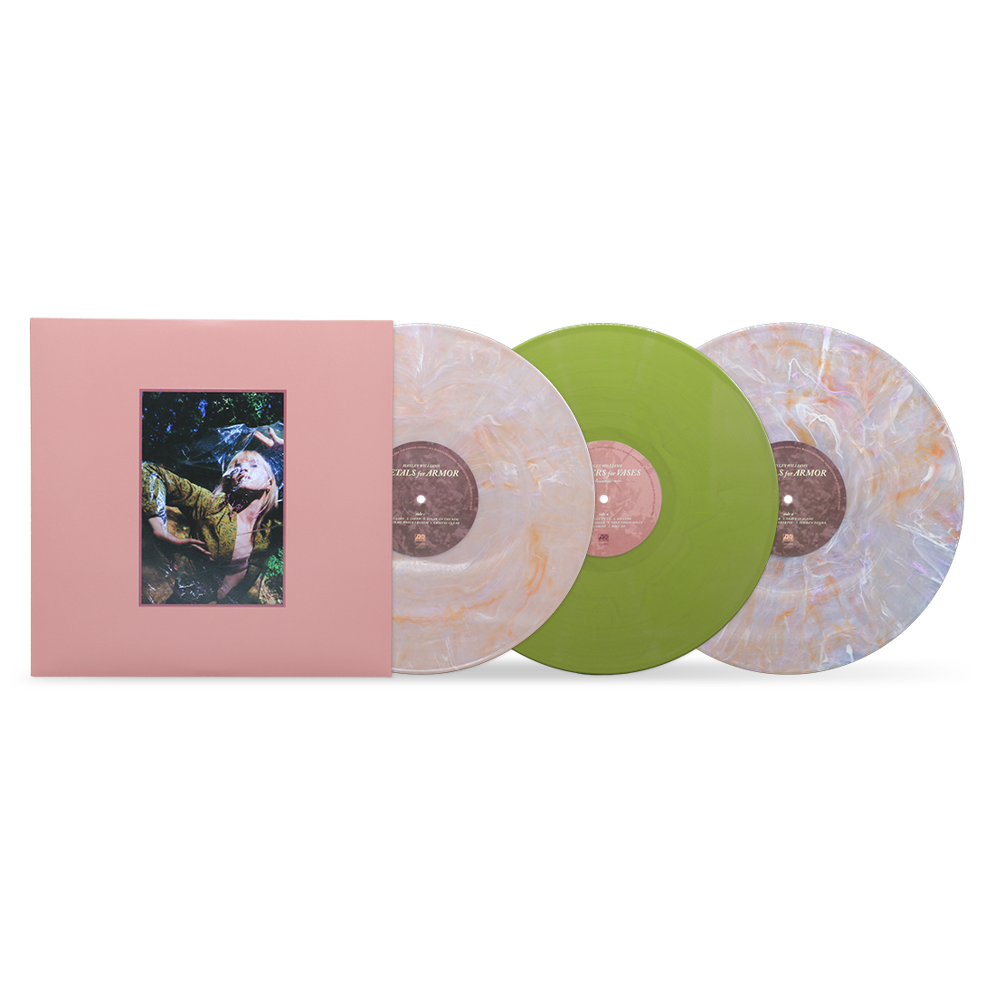 Hayley Williams - FLOWERS for VASES & Petals for Armor 3LP (Deluxe Edition, Clear w/ Pink Swirl, Olive Green, & Single-Sided Etched, Booklet) ( VINYL )
